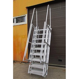 Телескопическая алюминиевая лестница ТЛ-120