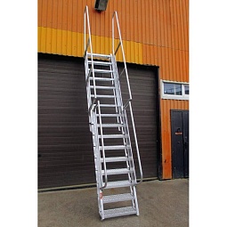 Телескопическая алюминиевая лестница ТЛ-120