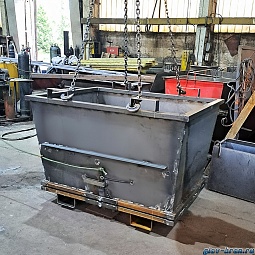 Контейнер пирамида для вилочного погрузчика, Объём "1,1" м3