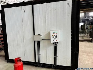 Камера (печь) полимеризации порошкового окрашивания - газовая, 12 куб.м. Габариты: 3,0х2,0х2,0 м