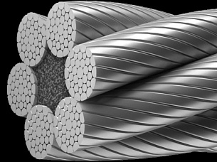 Anaconda 6K (6-прядные канаты с пластическим обжатием наружных прядей и органическим сердечником СТО 71915393-ТУ 040-2007) Конструкция: 6хЗ6 + 1 о.с.