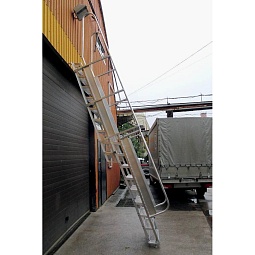 Телескопическая алюминиевая лестница ТЛ-120