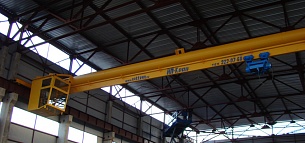 Кран мостовой электрический однобалочный опорный пролет 19,5 м. ГОСТ 22045-89