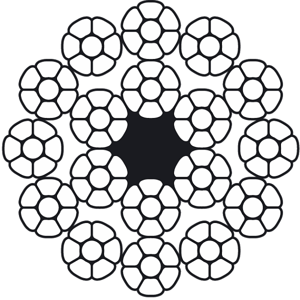 Anaconda 19K (������������ �������������� ������ � ������������ �������� �������� ������ � ������ ���������� EN 12385) �����������: 18�7 + 1 �.�., 18�7 + 1�7