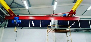 Кран мостовой электрический однобалочный подвесной пролет 4,2 м. ГОСТ 7890-93