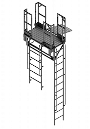 Площадка навесная для полувагонов ПНП-Т-250, стальная торцевая