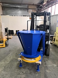 Пескоразбрасыватель для вилочного погрузчика, Объем "0,23" м3